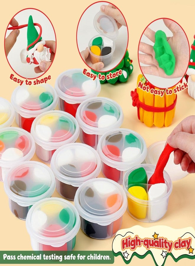 Winrayk Christmas Air Dry Clay for Kids Modeling Clay Kit, 12 Boxes Magic Molding with Sculpting Tools & Tutorials, DIY Arts and Crafts Stocking Stuffer Boys Girls Kids Christmas Birthday Gifts Toys - Image 5